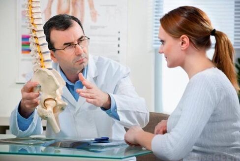 konsultācijas ar ārstu jostas daļas osteohondrozes gadījumā