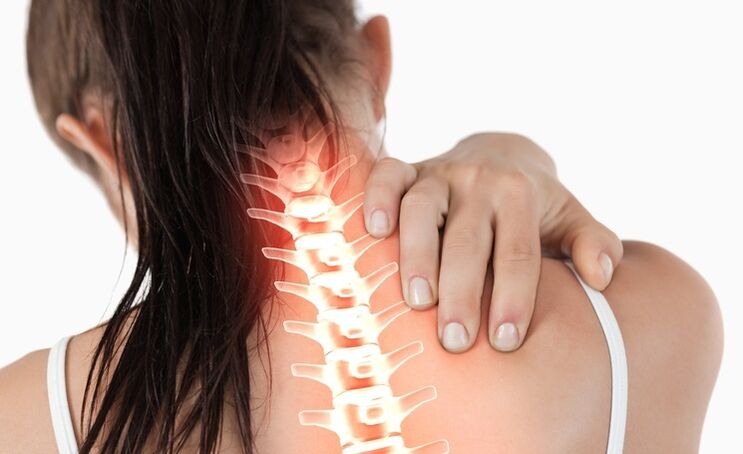Dzemdes kakla osteohondrozei raksturīga spriedze un sāpes kaklā